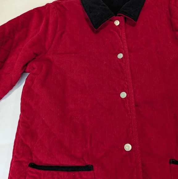 Denim&Co Reversible Quilted Corduroy Riding Jacket - Picture 7 of 14